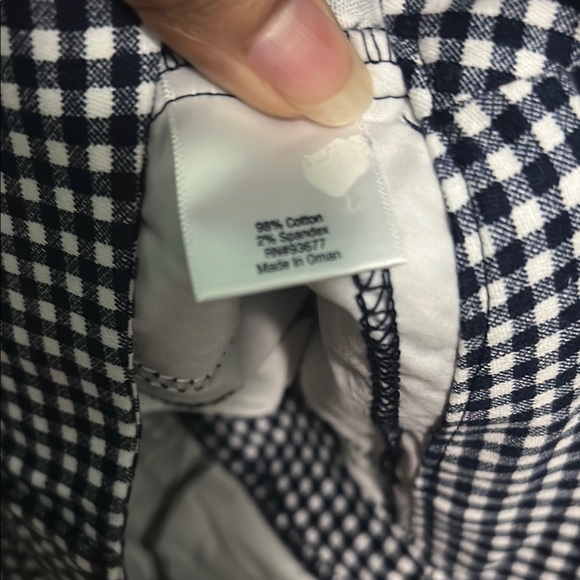 St. John's Bay Black and White Flat Front Shorts - Picture 3 of 8